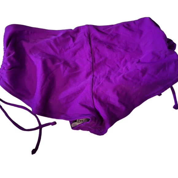 *Sale* NWT Candies Bathing Swim Suit Bottoms XL Purple Haze Side Ties - Picture 2 of 3